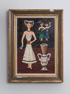 Richard Blow
(American, 1904-1983) 
Untitled (Three Women and Vase)