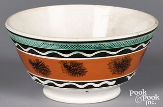 Mocha bowl, with seaweed decoration