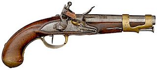 Model An VIII Single-Shot Flintlock Pistol 