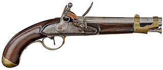 Model An VIII Single-Shot Flintlock Pistol Variant 