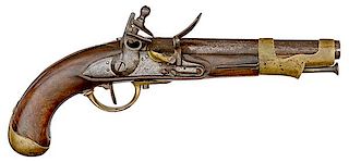 Model An IX Single-Shot Flintlock Pistol Made at Charleville 