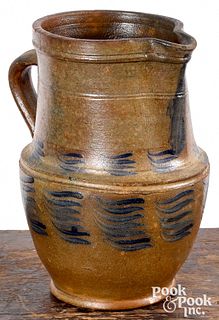 Western Pennsylvania stoneware pitcher, 19th c.