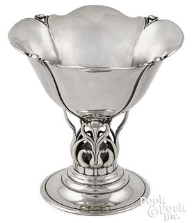 Danish modern silver footed bowl, ca. 1947