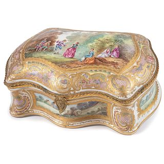 A Chateau de Versailles Porcelain Dresser Box 