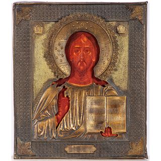 A Russian Icon of Christ Pantocrator