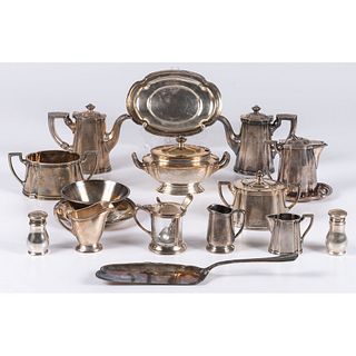 A Group of B&O Railroad Silverplated Tableware