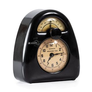 An Isamu Noguchi “Hawkeye Measured Time” Clock and Kitchen Timer