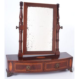 An Inlaid Shaving Mirror, 19th Century