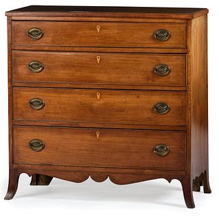 A Federal Cherrywood Chest of Drawers