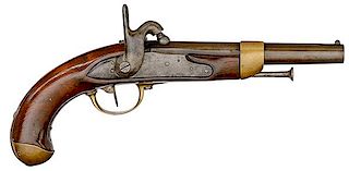 Model An 13/1816/22 Marine Single-Shot Percussion Pistol, St. Etienne 
