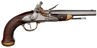 Model 1816 Officer's Single-Shot Flintlock Pistol, Maubeuge 