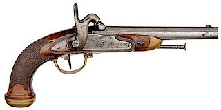 Model 1816 T Officer's Single-Shot Percussion Pistol, St. Etienne 