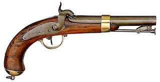 Model 1837/42 Marine Single-Shot Percussion Pistol, Chatellerault 