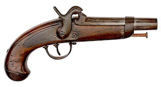 Model 1842 Gendarmerie Single-Shot Percussion Pistol, National Mutzig 