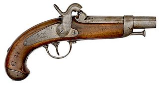 Model 1842 Gendarmerie Single-Shot Percussion Pistol. Imperial Mutzig 