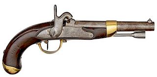 Model 1816/22 T Bis Marine Single-Shot Percussion Pistol 