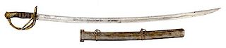 Model 1822 Cavalry Officer's Saber with Retracting Scabbard, Possible US Civil War Import 