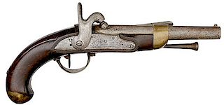 Model 1822 T Marine Percussion Single-Shot Pistol, Charleville 