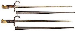 Model 1874 Gras Bayonets, Lot of 2 