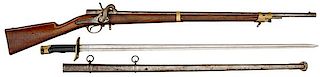 Model 1856 System Arcelin Breechloading Percussion Musketoon with Saber-Lance Bayonet  