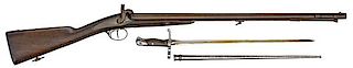 Model 1861 Senegalese Rifleman's Double-Barrel Percussion Rifle and Bayonet 