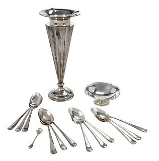 15 English Silver Table Items