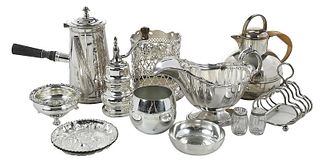 65 assorted Silver Plate Table Items