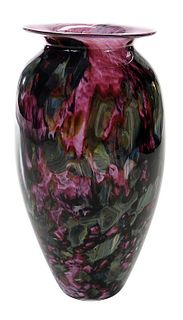 Robert Eickholdt Hand Blown Glass Vase