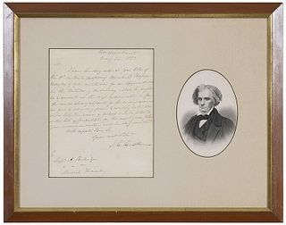 John C. Calhoun Signed Letter 