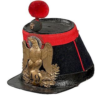 Model 1852 2nd Empire 49th Infantry Enlisted Shako 