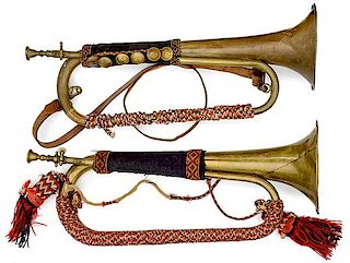 Two Infantry Trumpets, 1880 to 1918 