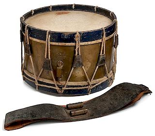 Military Drum with Sling, 1870 to 1914 