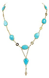 18kt. Turquoise Necklace 