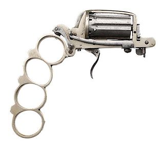 Apache” Knuckleduster” Pinfire Revolver with Folding Dagger 