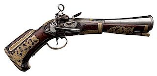 Finely Decorated Spanish Miquelet Blunderbuss Pistol, ca 1750 