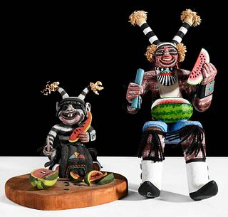Two Hopi Clown Katsinam