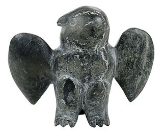 Inuit Carving of Standing Owl