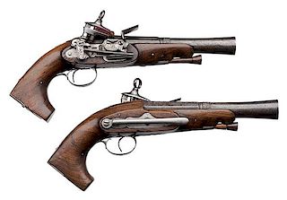 Pair of ca 1750 Spanish Miquelet Blunderbuss Pistols by Ybarzabal 