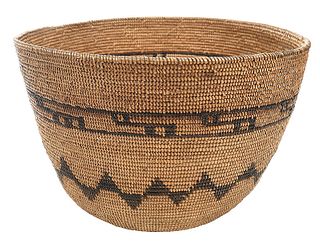 Large California Mission Coiled Storage Basket 