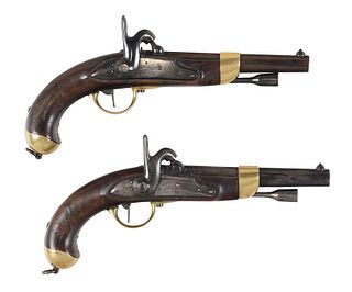 Pair of French Percussion Pistols 