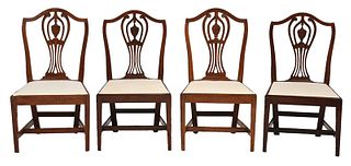 Two Pairs New England Federal Side Chairs
