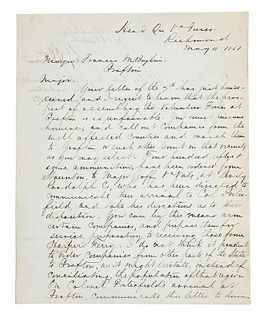 Robert E. Lee Signed Letter