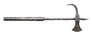 Iron Matchlock Axe from India 