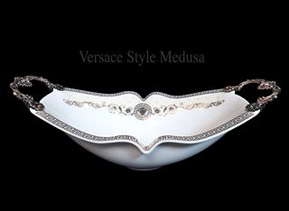 A Medusa Versace Style Porcelain Centerpiece