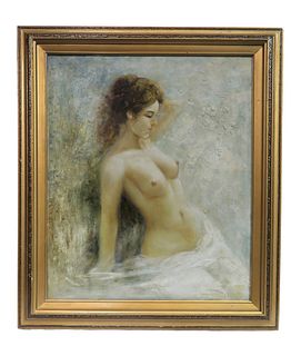 The Nude, Oil On Canvas Painting
