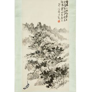 Mark of Jing Song Ling 署名 井松岭, scroll painting
