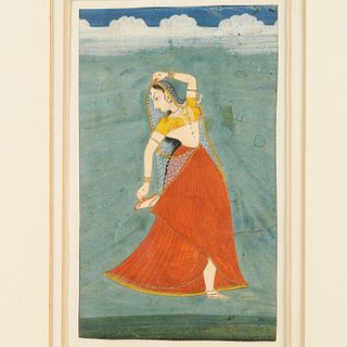 Mughal School, portrait of a dancer