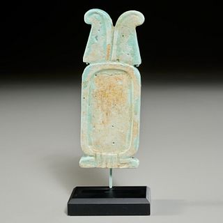 Egyptian faience cartouche