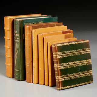 Nikiforos Vrettakos, (8) fine bindings, 5 signed