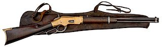 Winchester Model 1866 "Yellow Boy" Saddle Ring Carbine with Scabbard 